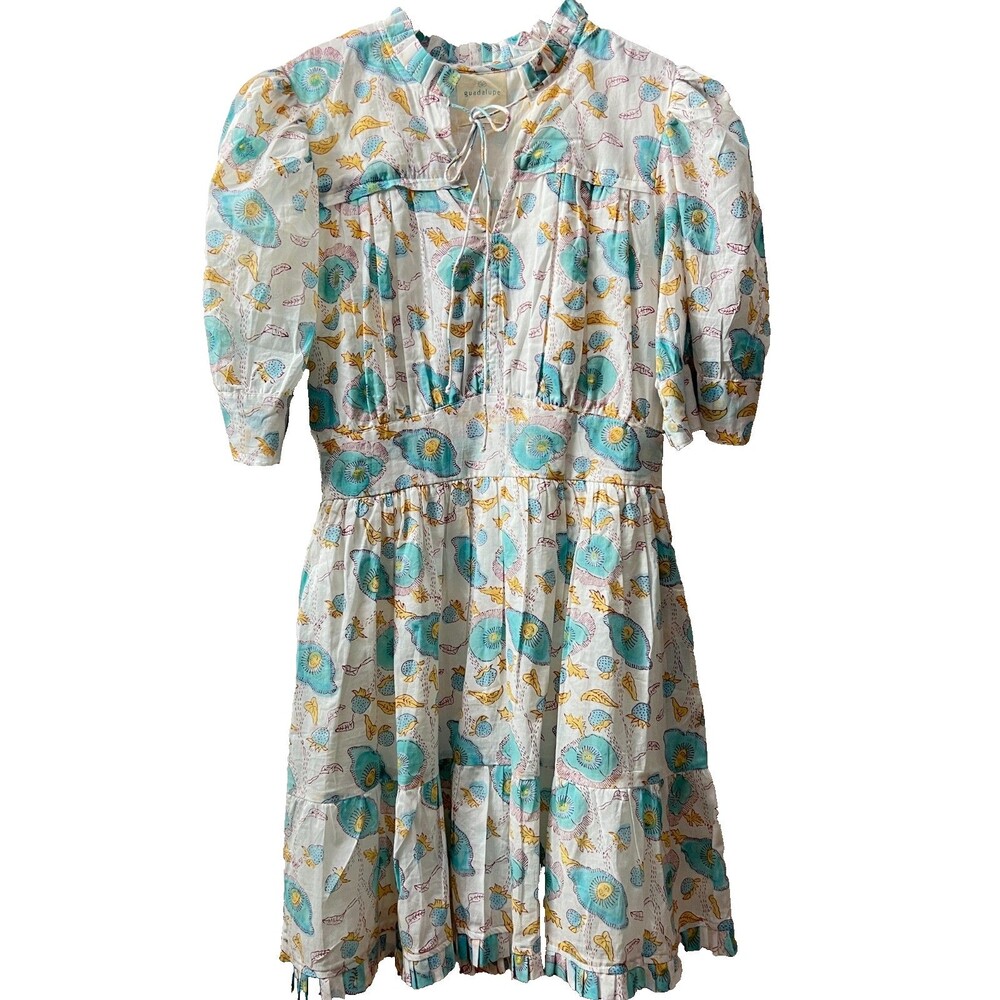 Guadalupe Design Dress M Anuka Floral Mini NWT